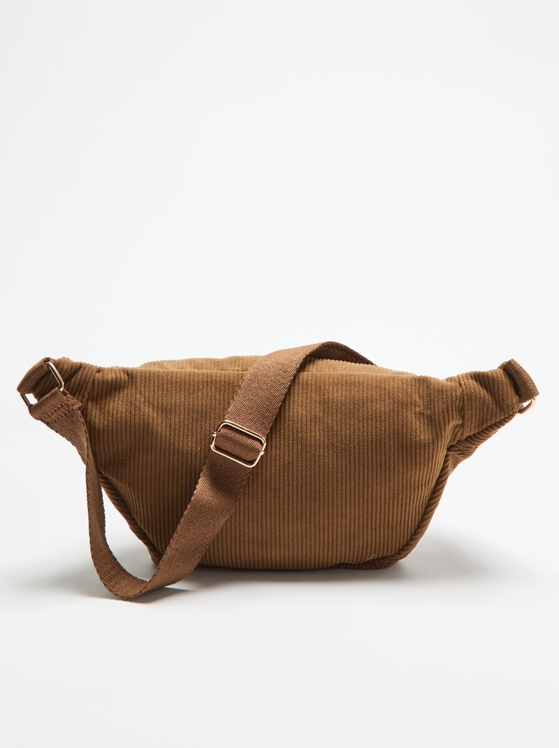 Marsupio in velluto Marrone - Kiabi