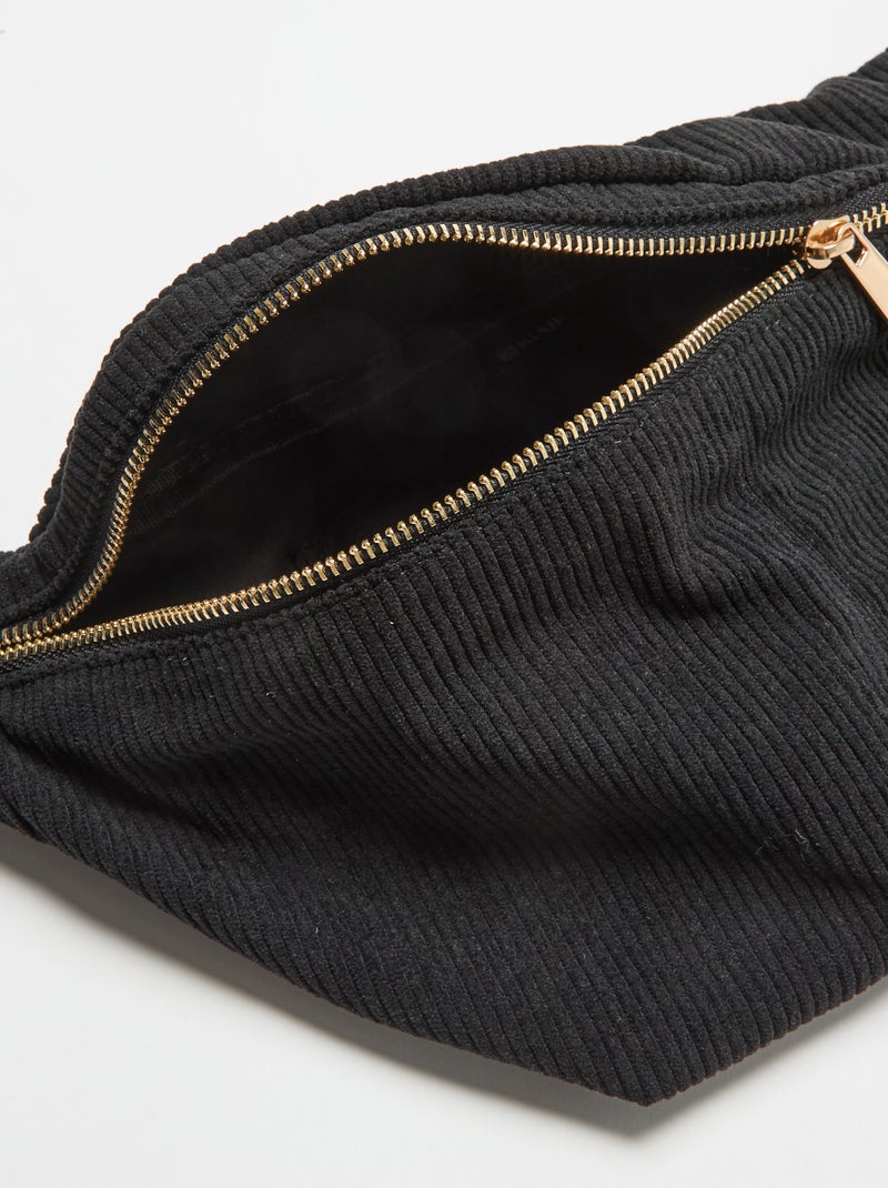 Marsupio in velluto Nero - Kiabi