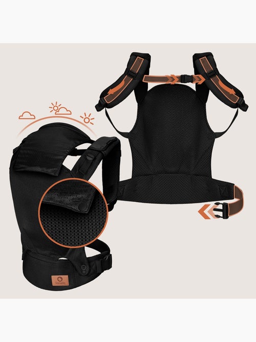 Marsupio LIONELO Margareteet Air - Circolazione dell'aria - 3 posizioni di trasporto - Cappuccio agg - Kiabi