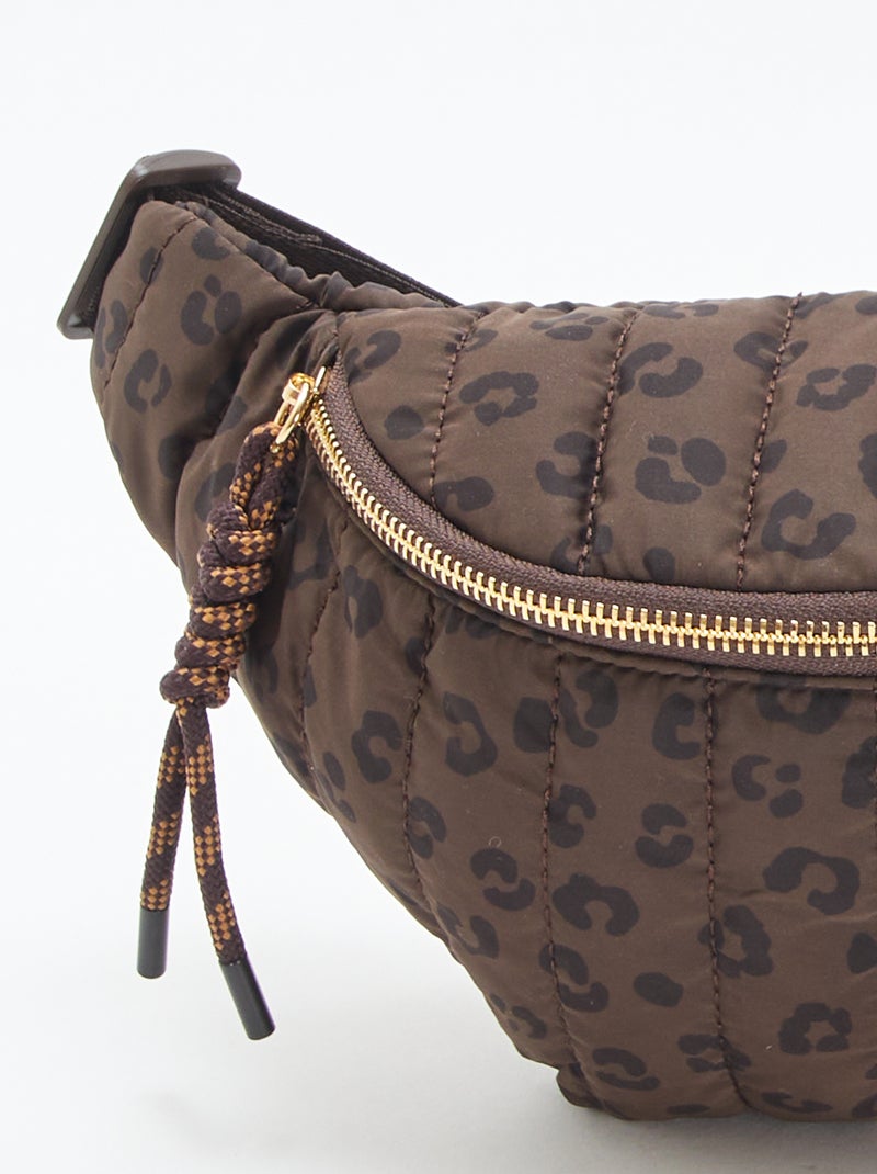 Marsupio motivo leopardato Marrone - Kiabi