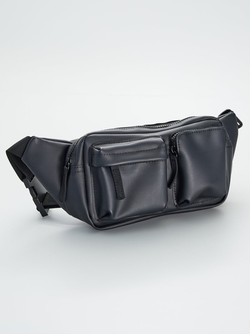 Marsupio multitasche in similpelle nero - Kiabi