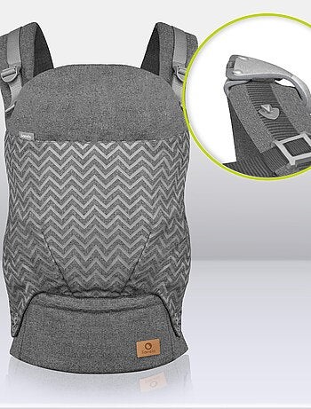 Marsupio porta-bebè LIONELO Margareteet - 100% cotone - 3 posizioni di trasporto