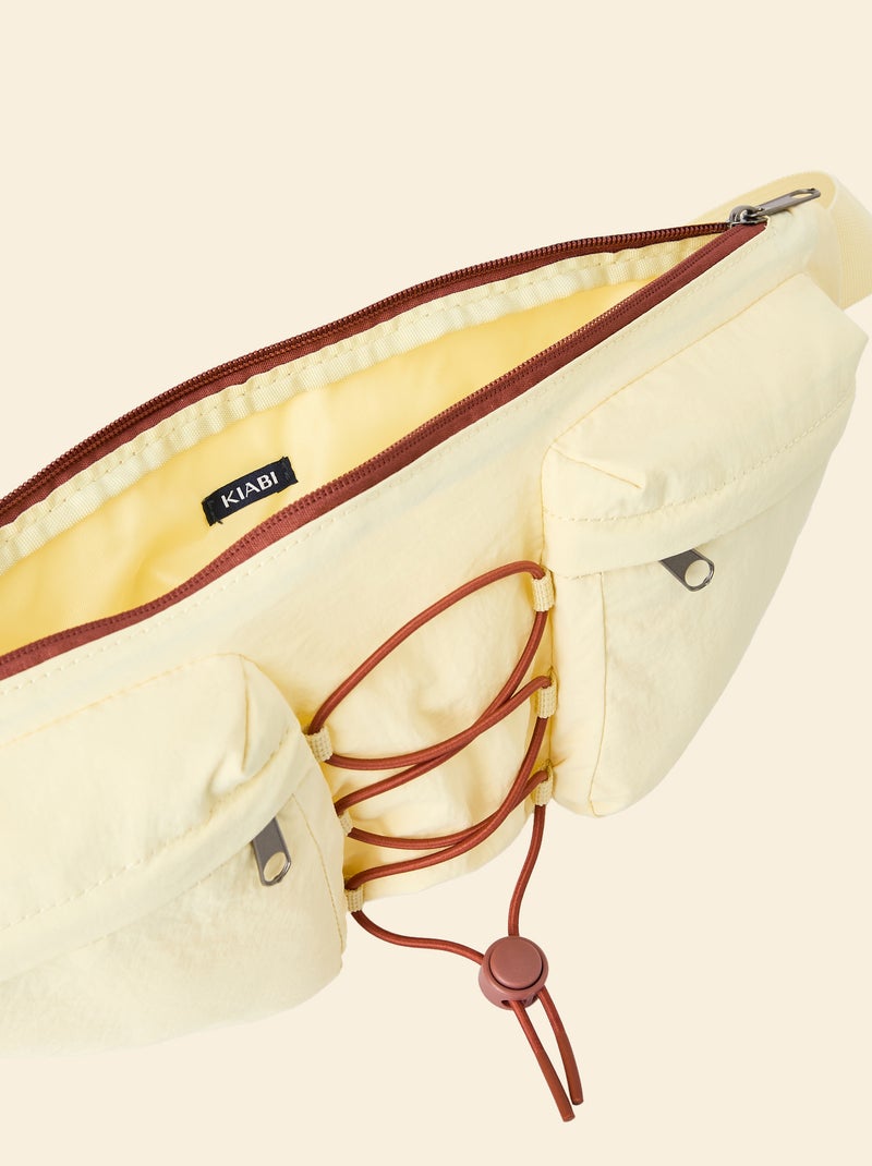 Marsupio sportivo (ekstract) con tasche esterne e interne 15x40 cm Giallo - Kiabi