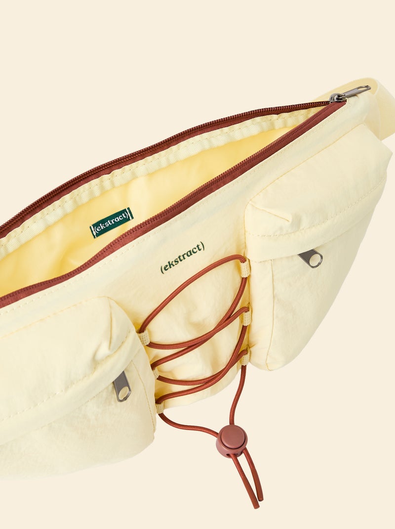 Marsupio sportivo (ekstract) con tasche esterne e interne 15x40 cm Giallo - Kiabi