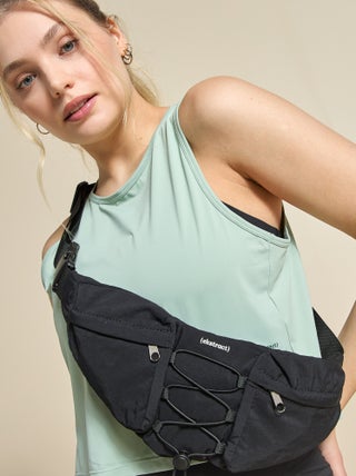 Marsupio sportivo (ekstract) con tasche esterne e interne 15x40 cm