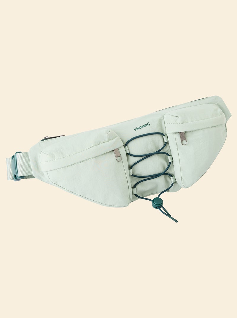 Marsupio sportivo (ekstract) con tasche esterne e interne 15x40 cm Verde - Kiabi