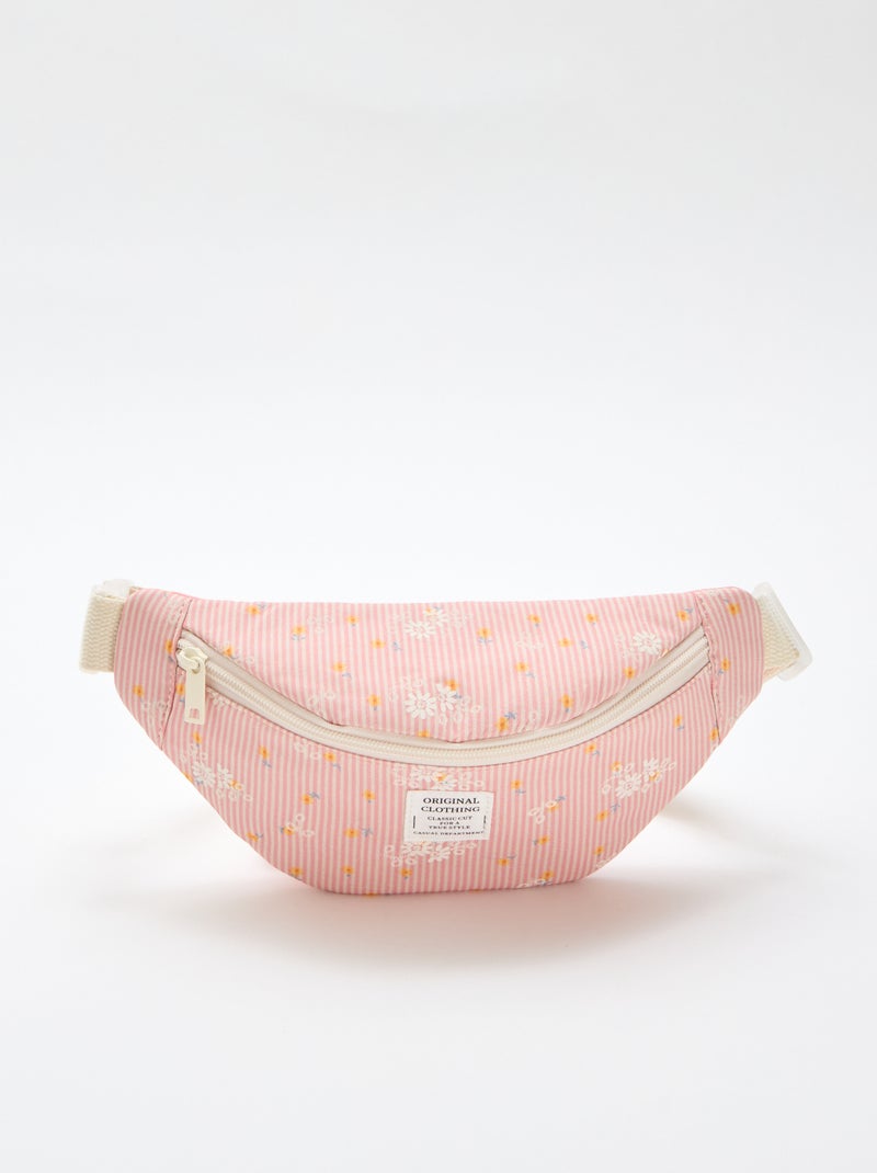 Marsupio stampato all-over floreale in cotone Rosa - Kiabi