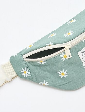 Marsupio stampato all-over floreale in cotone