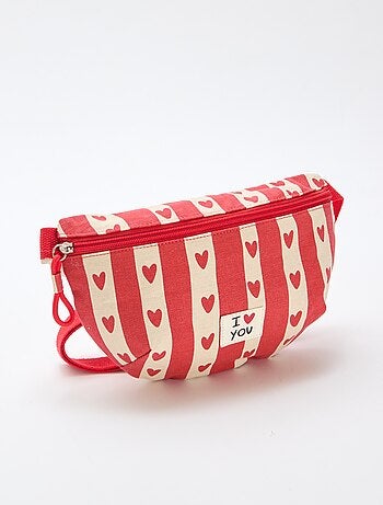 Marsupio stampato con cuori 'Agathe Sorlet x Kiabi' - San Valentino