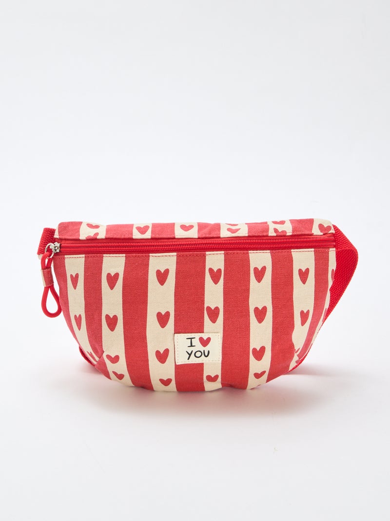 Marsupio stampato con cuori 'Agathe Sorlet x Kiabi' - San Valentino Bianco - Kiabi