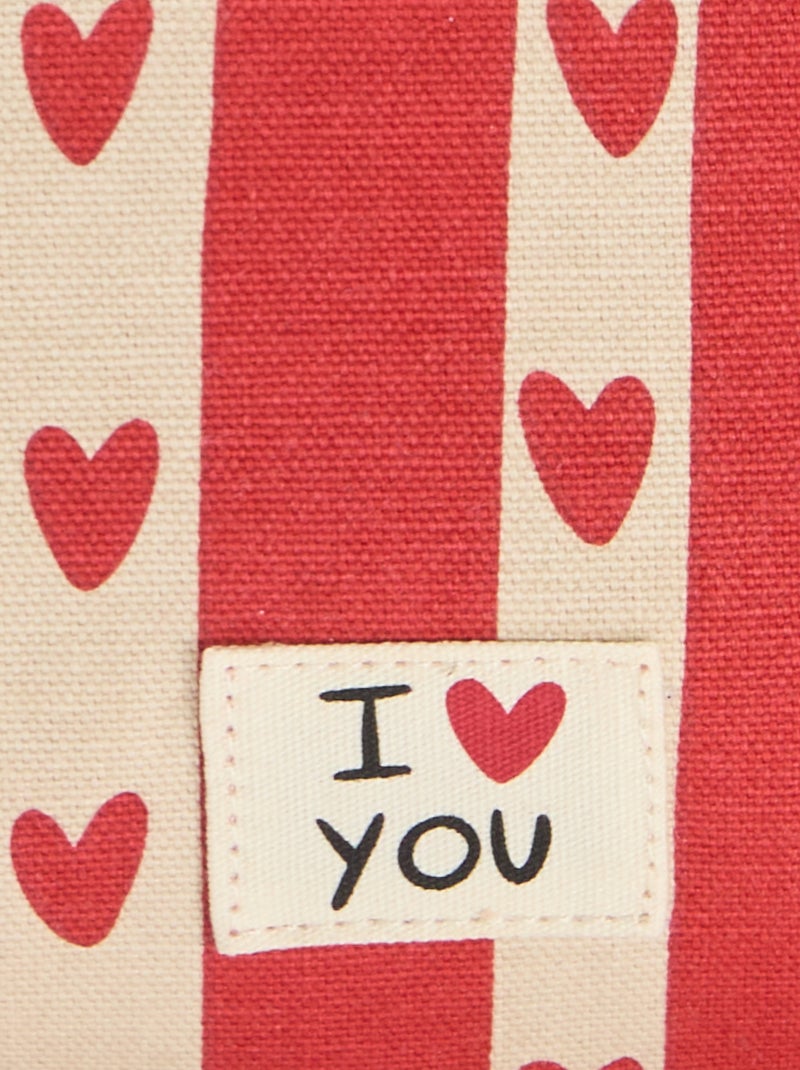Marsupio stampato con cuori 'Agathe Sorlet x Kiabi' - San Valentino Bianco - Kiabi