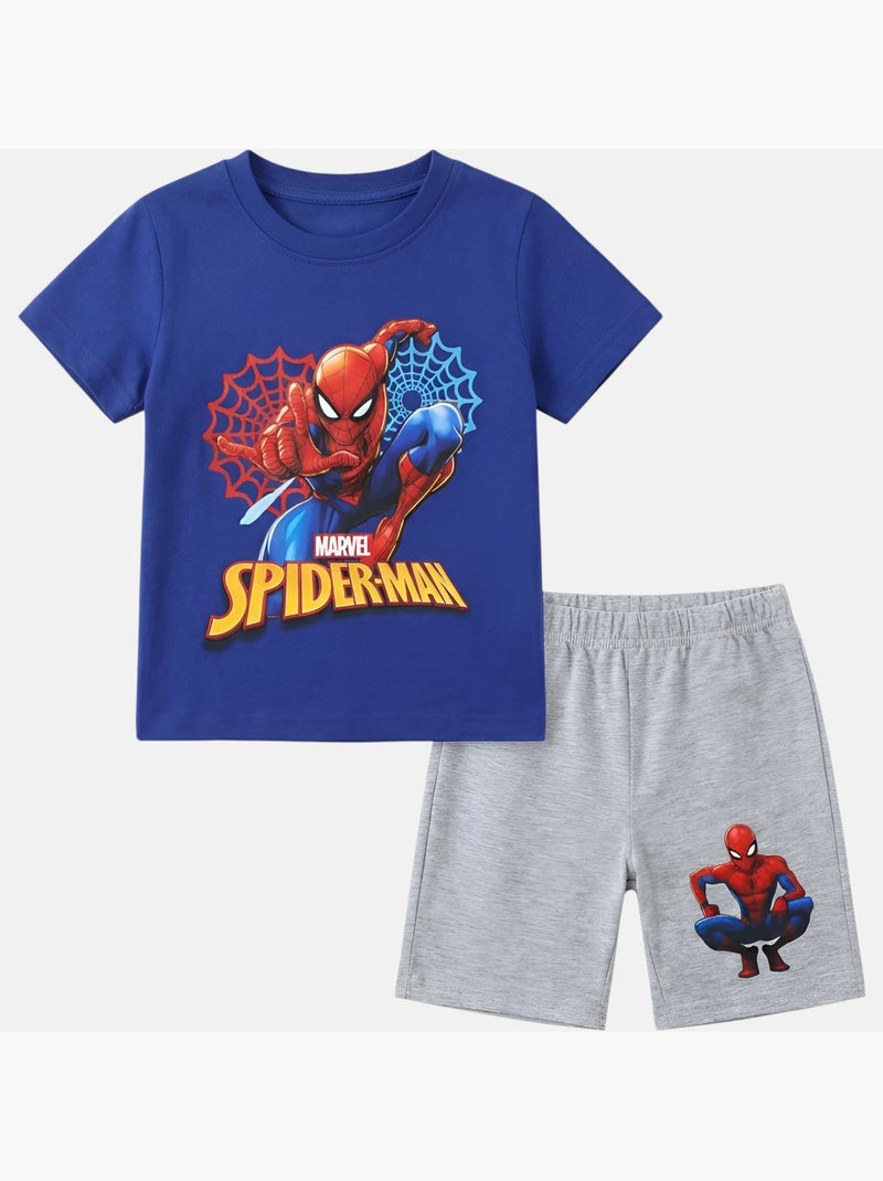 Marvel - Completo bambino maglietta a maniche corte e pantaloncini Grigio - Kiabi