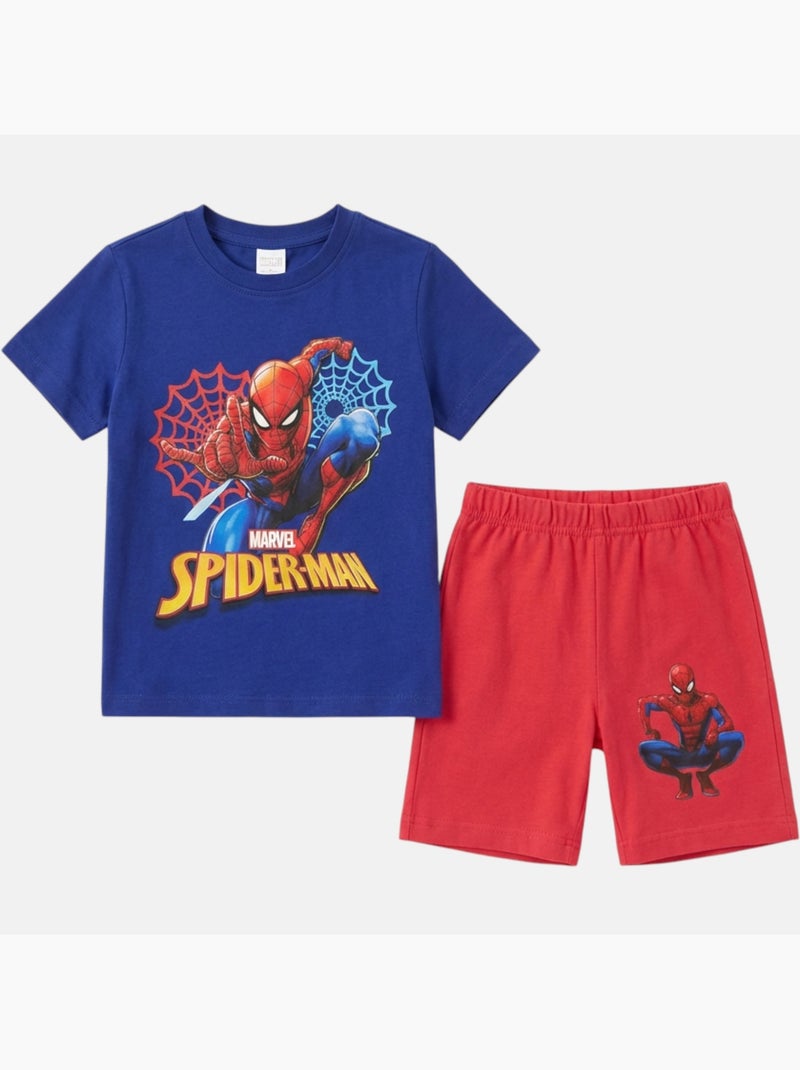 Marvel - Completo bambino maglietta a maniche corte e pantaloncini Rosso - Kiabi
