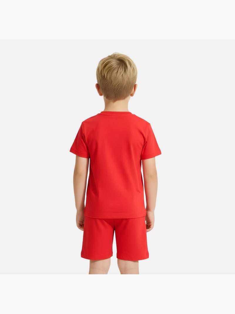 Marvel - Completo bambino maglietta a maniche corte e pantaloncini Rosso - Kiabi