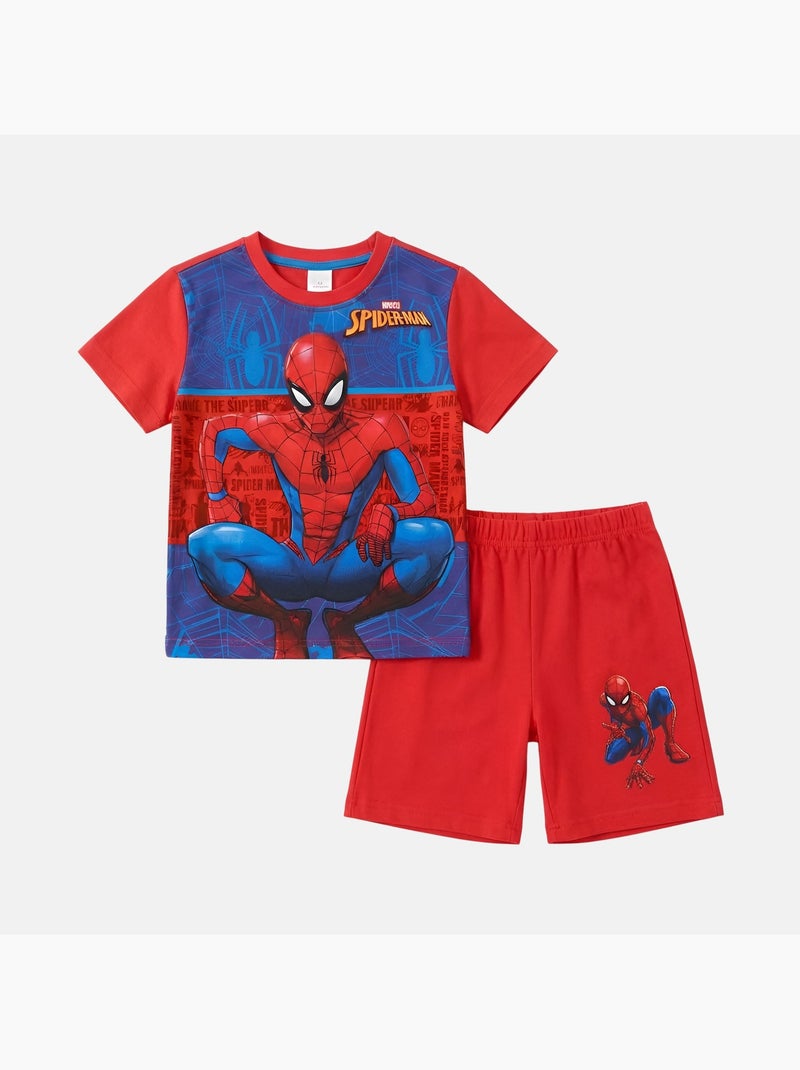 Marvel - Completo bambino maglietta a maniche corte e pantaloncini Rosso - Kiabi