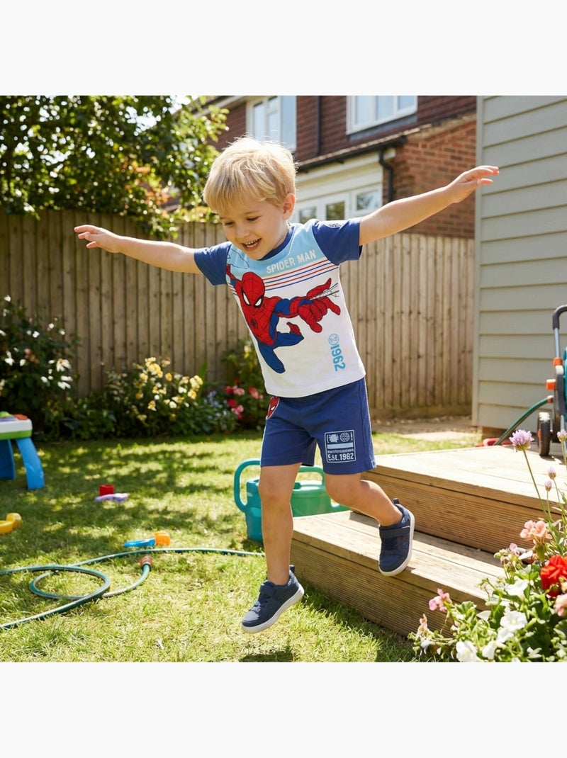 Marvel - Completo bambino Spiderman Blu marino - Kiabi