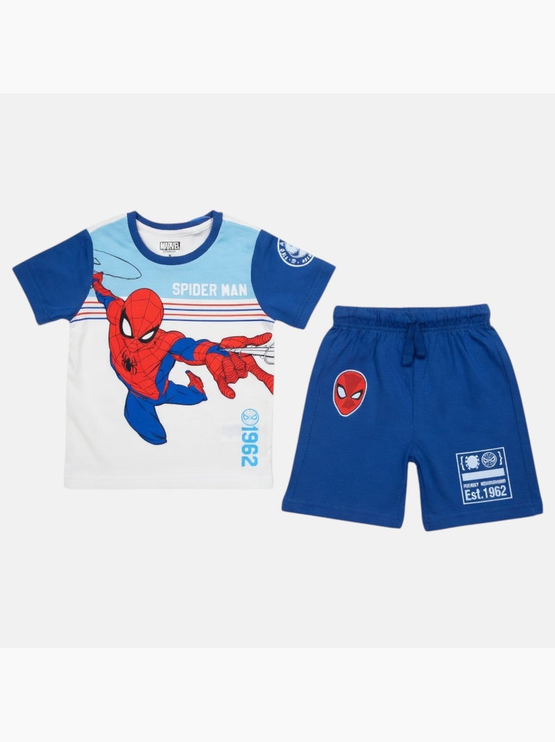 Marvel - Completo bambino Spiderman Blu marino - Kiabi