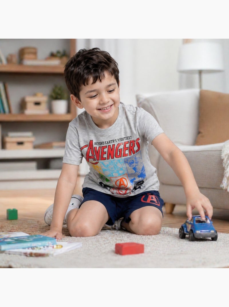 Marvel - Completo maglietta e short bambino Grigio - Kiabi