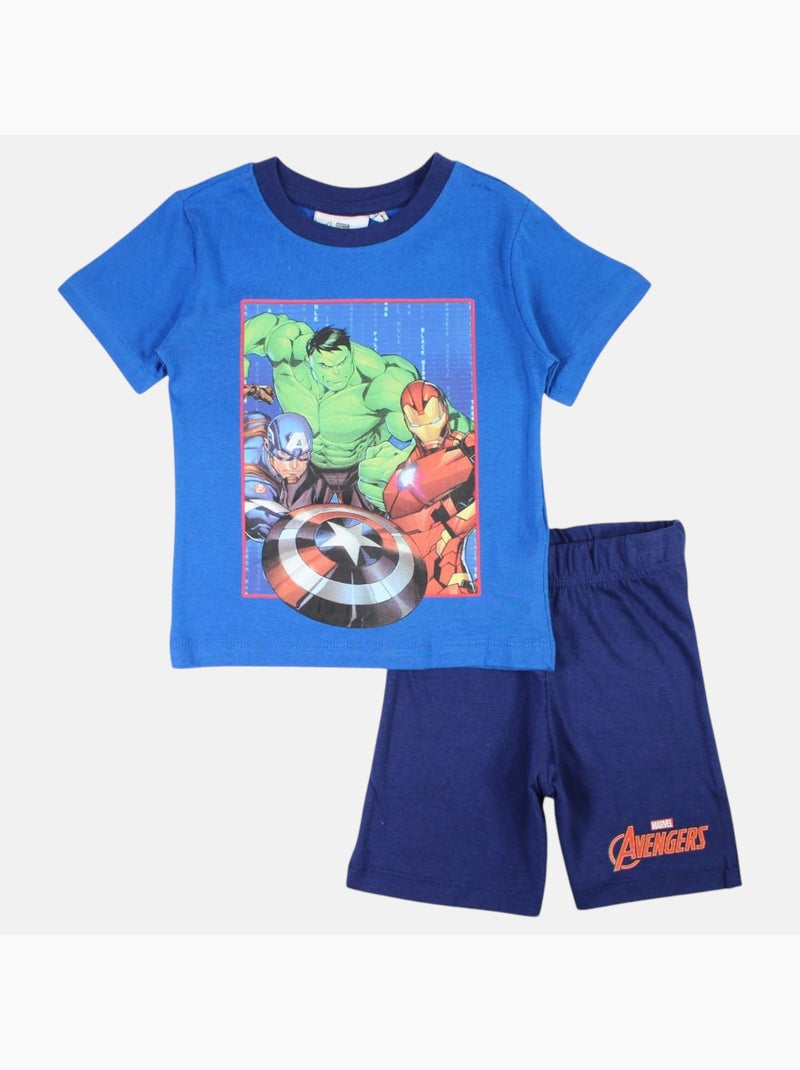 Marvel - Completo maglietta e short Blu - Kiabi