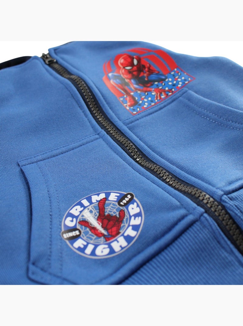 Marvel - Felpa con cappuccio da bambino Blu - Kiabi