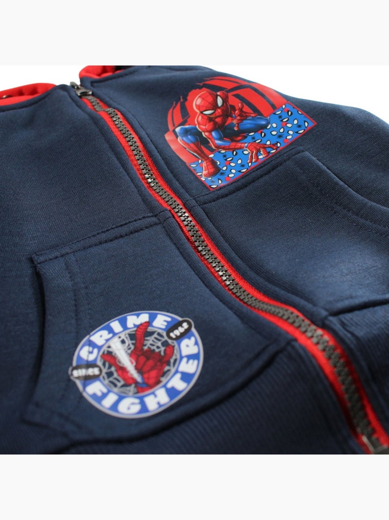 Marvel - Felpa con cappuccio da bambino Blu marino - Kiabi