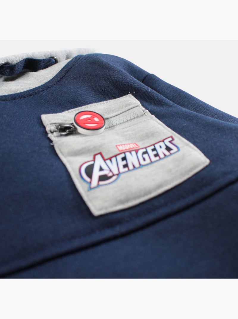Marvel - Felpa con cappuccio da bambino Blu marino - Kiabi