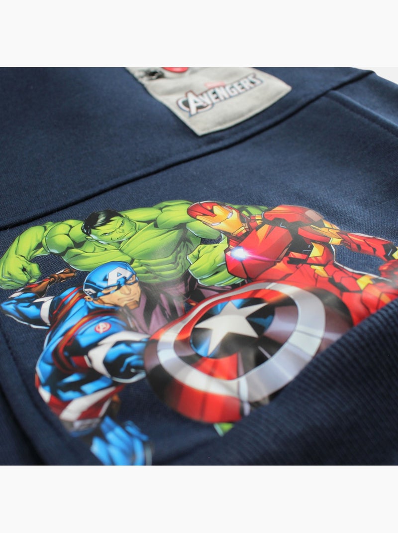 Marvel - Felpa con cappuccio da bambino Blu marino - Kiabi