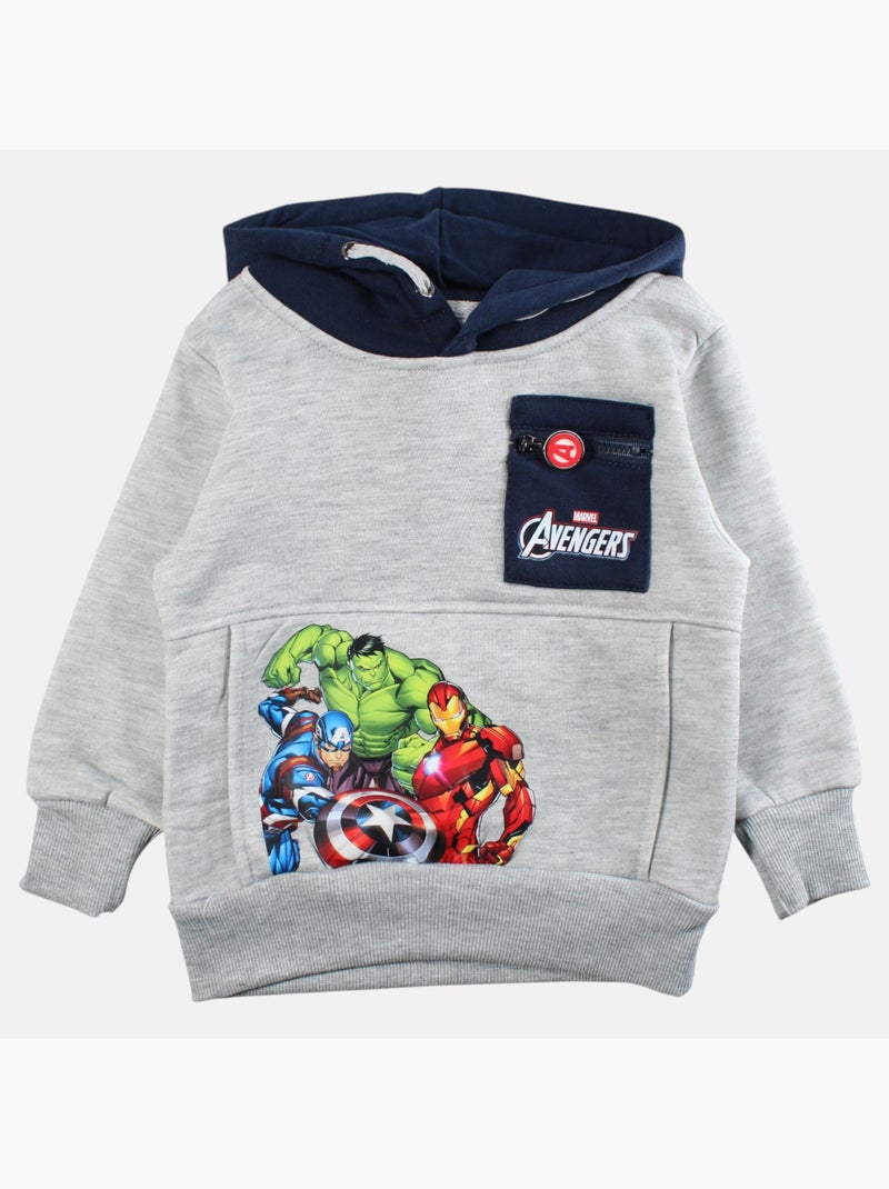 Marvel - Felpa con cappuccio da bambino Grigio - Kiabi