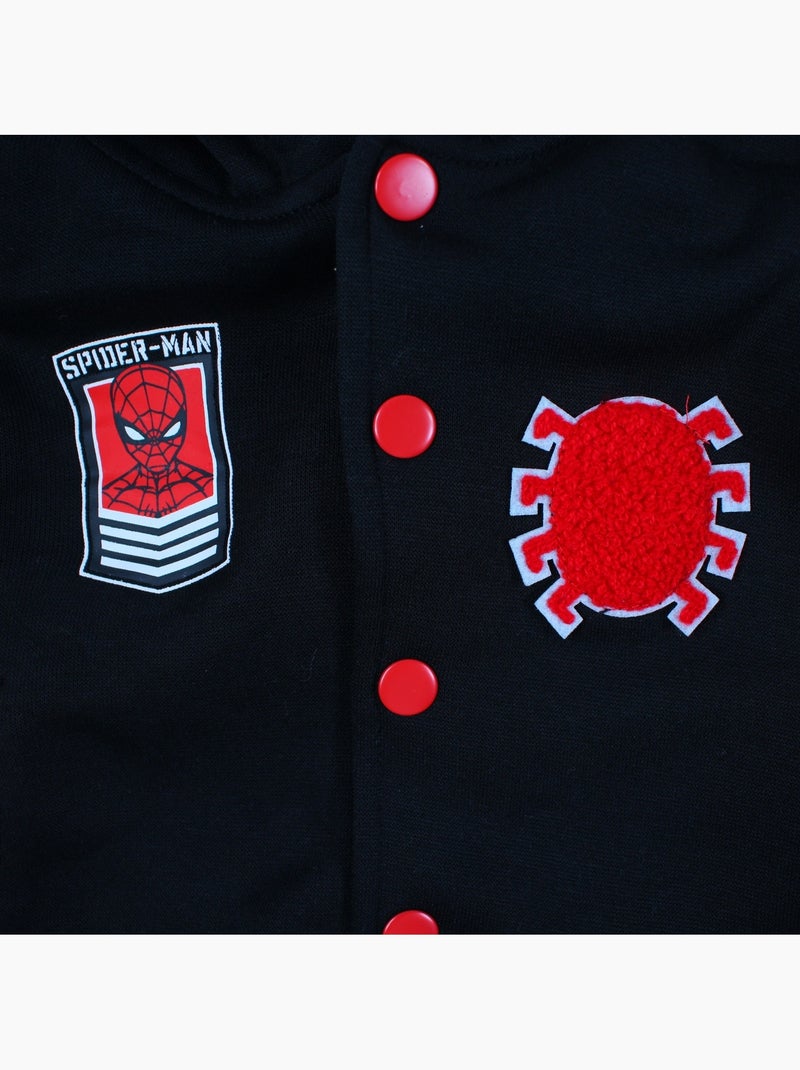 Marvel - giacca college con cappuccio spider man bambino Nero - Kiabi