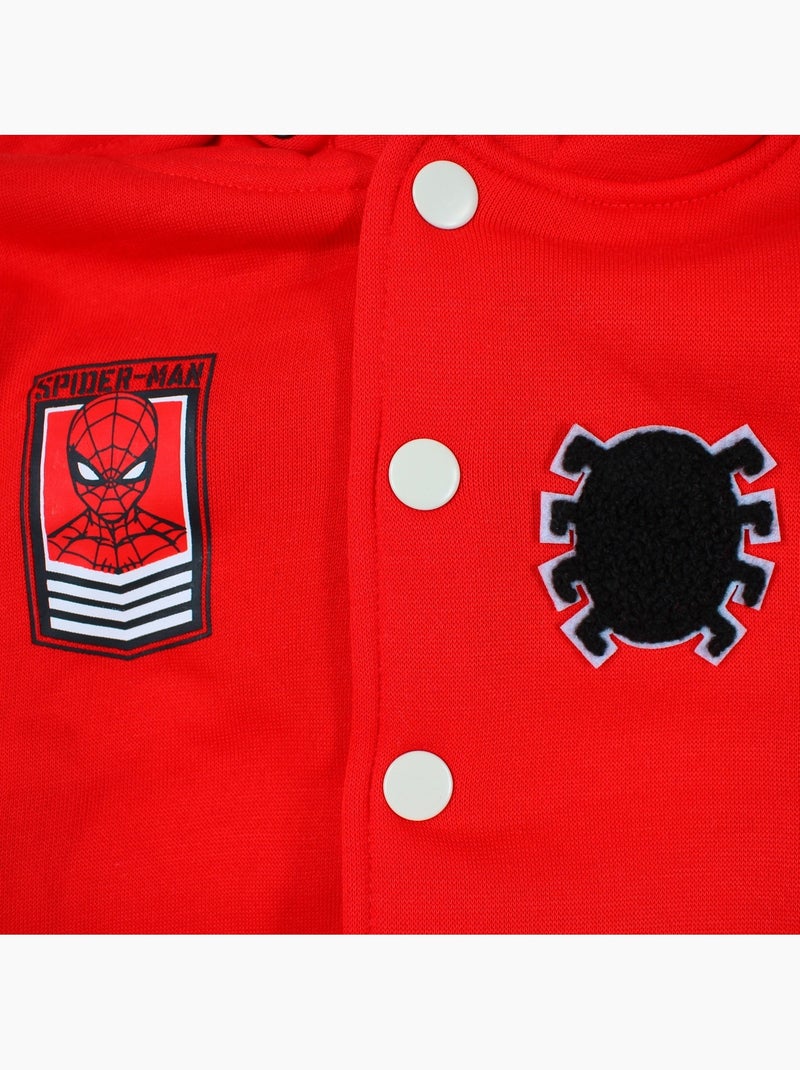 Marvel - giacca college con cappuccio spider man bambino Rosso - Kiabi