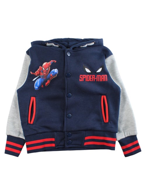 Marvel - giacca teddy con cappuccio stampata, maniche lunghe - Kiabi