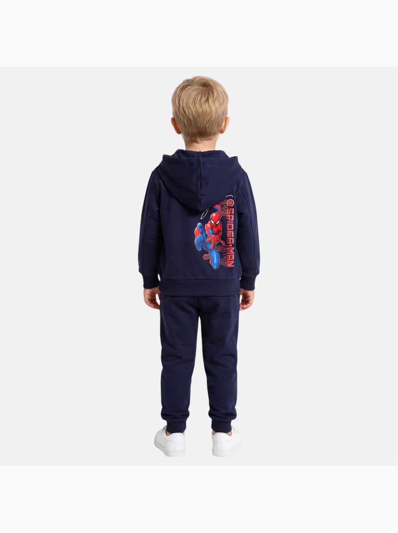 Marvel - set composto da felpa con cappuccio e pantaloni da jogging stampati Blu marino - Kiabi