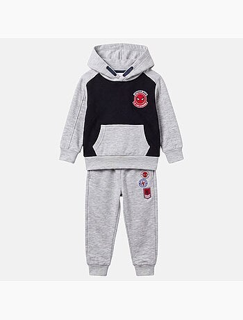 Marvel - set composto da felpa con cappuccio e pantaloni da jogging stampati