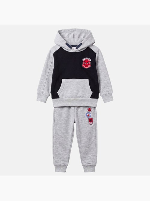 Marvel - set composto da felpa con cappuccio e pantaloni da jogging stampati - Kiabi
