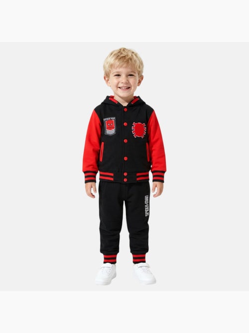 Marvel - set composto da felpa con cappuccio e pantaloni da jogging stampati - Kiabi