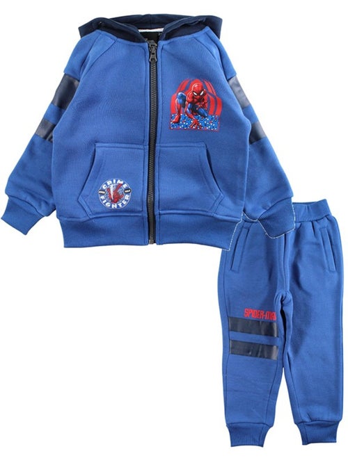 Marvel - set composto da giacca con cappuccio e pantaloni da jogging stampati - Kiabi