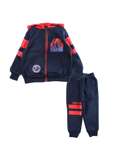Marvel - set composto da giacca con cappuccio e pantaloni da jogging stampati - Kiabi