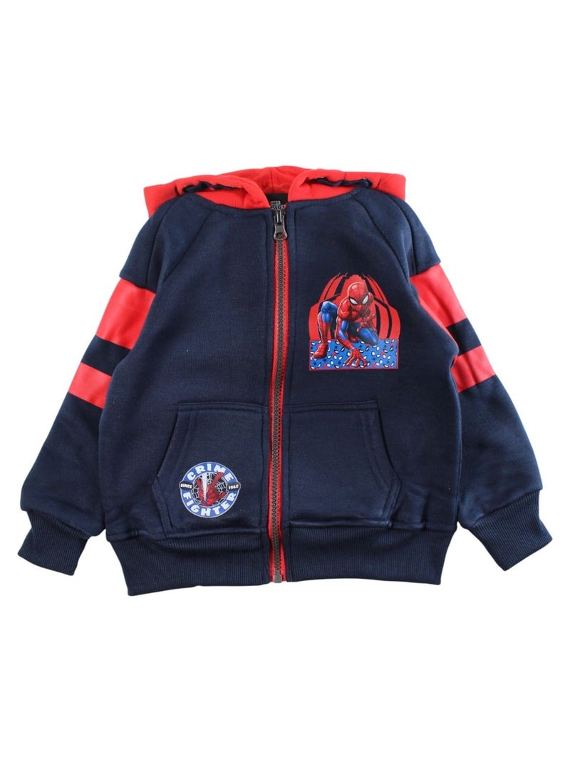 Marvel - Tuta giacca con cappuccio e pantaloni jogging bambino Blu marino - Kiabi