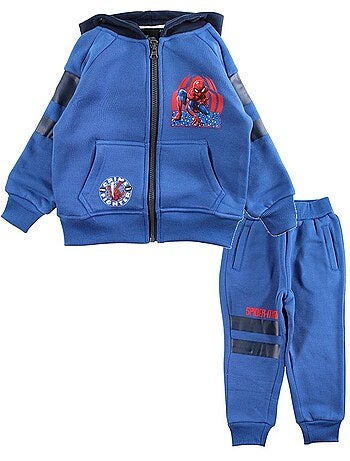 Marvel - Tuta giacca con cappuccio e pantaloni jogging Spiderman bambino