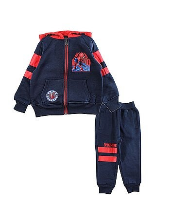 Marvel - Tuta giacca con cappuccio e pantaloni jogging Spiderman bambino