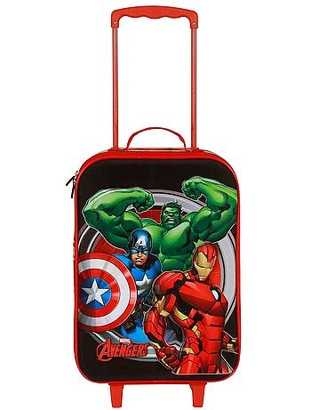 Marvel avengers almighty valigia trolley soft 3d, rosso