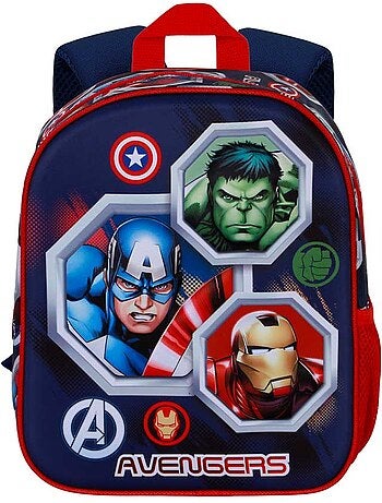 Marvel avengers assemble zainetto 3d elite, multicolore