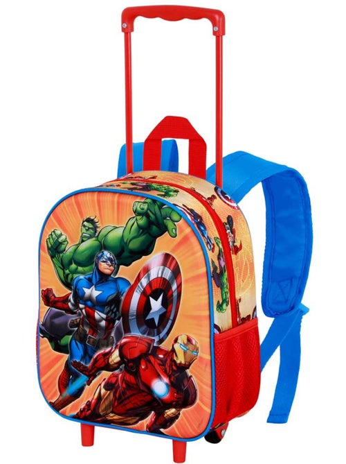 Marvel Avengers Attack Zainetto 3D con Ruote Piccolo, Rosso - Kiabi