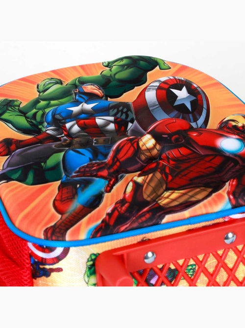 Marvel Avengers Attack Zainetto 3D con Ruote Piccolo, Rosso - Kiabi