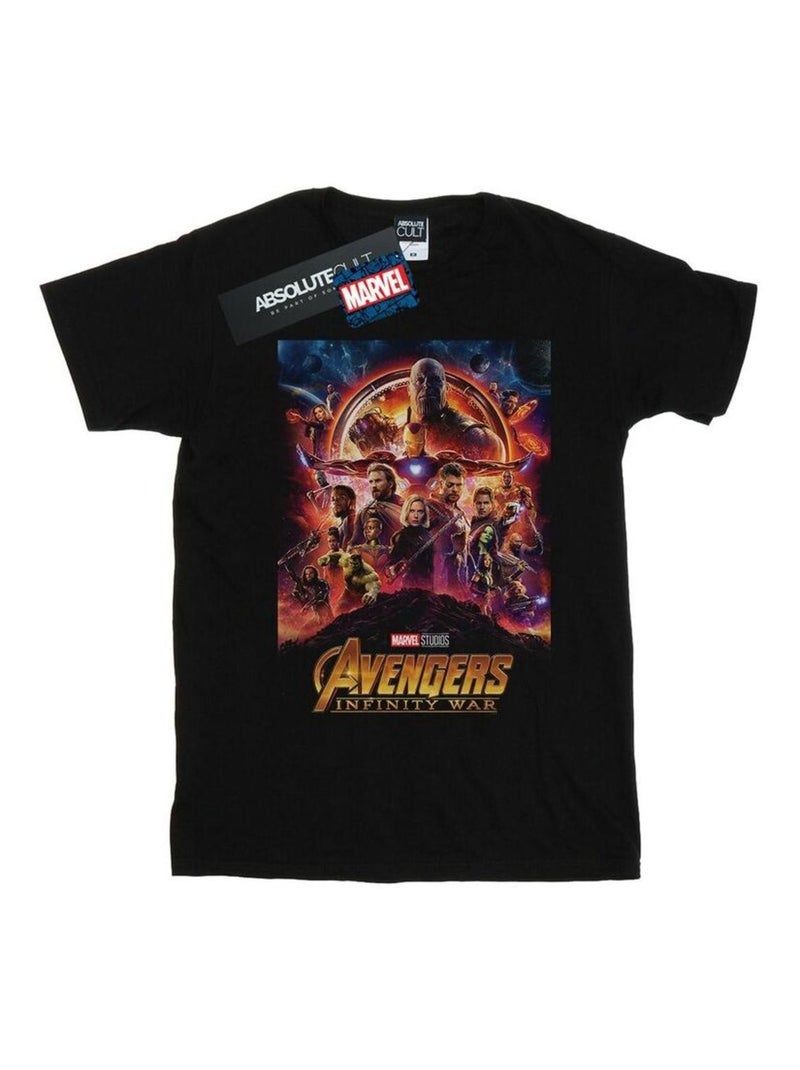 Marvel Avengers Infinity War Maglietta Poster Uomo Nero - Kiabi