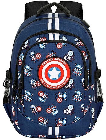 Marvel captain america brave zaino running plus, blu