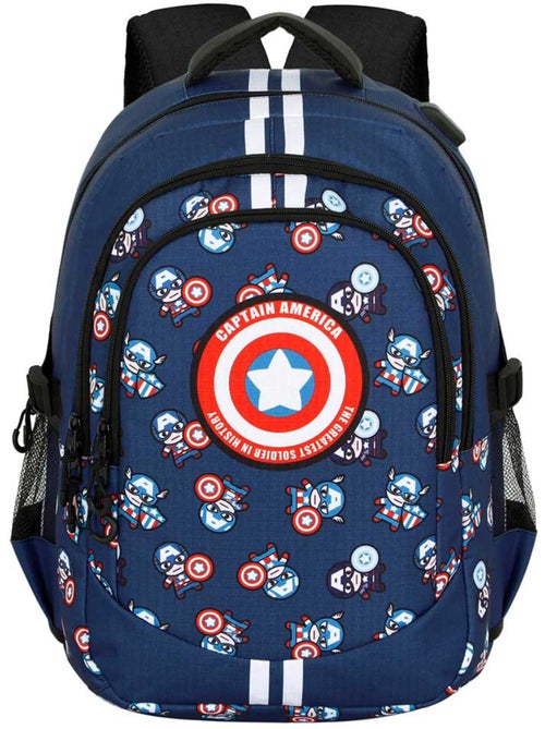 Marvel Captain America Brave Zaino Running PLUS, Blu - Kiabi