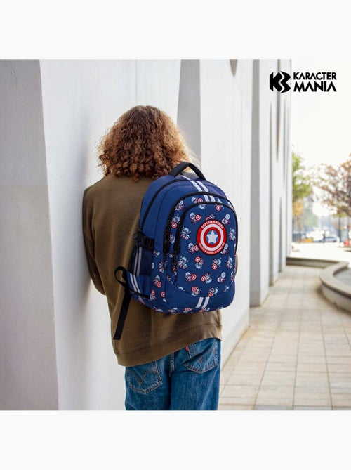 Marvel Captain America Brave Zaino Running PLUS, Blu - Kiabi