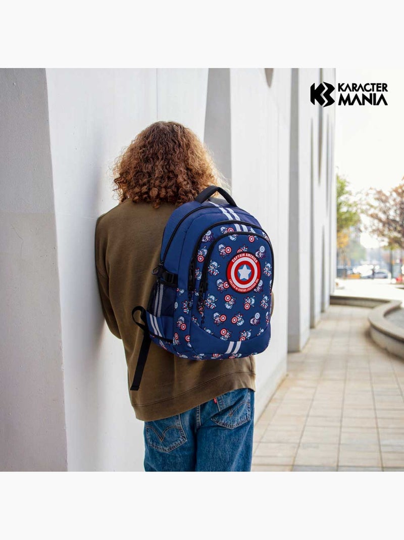 Marvel Captain America Brave Zaino Running PLUS, Blu Blu - Kiabi