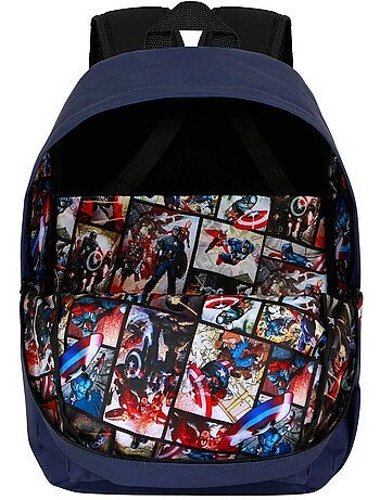 Marvel captain america cap zaino block, blu
